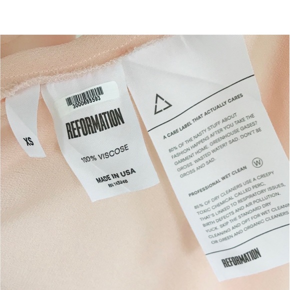 Reformation Harwood Maxi Long Dress Pink L NWT - Picture 5 of 6